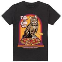 steven rhodes camiseta talk to your cat para mujer
