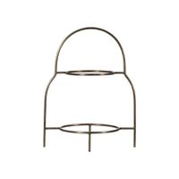 soporte plano de acero inoxidable dorado