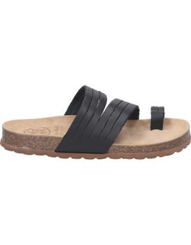 Sandalias De Piel The Happy Monk Pompeya-001 Negras 36