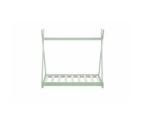 cama infantil tipi tomas color menta - tamano 70 x 140