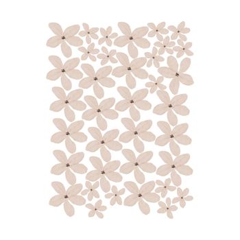 Stickers decorativos pared flores boho rosa claro