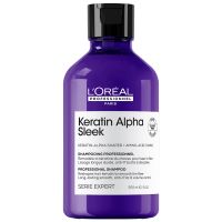 loreal professionnel keratin alpha sleek shampoo anti frizz  smoothing 300ml