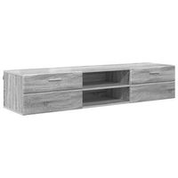 armario de madera 150 x 39 x 30 cm gris sonoma vidaxl