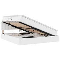 cama con almacenamiento y led puro 160 x 200 cm cuero sintetico vidaxl