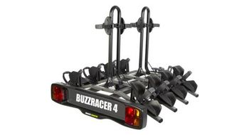 Buzz rack  buzzracer 4 portabicicletas de enganche 7 clavijas   4 bicicletas negro