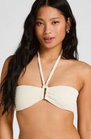 hunkemoller top de bikini bandeau st kitts blanco