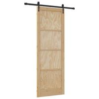 puerta corredera orkdal natural 83 x 232 cm vidaxl
