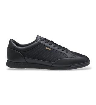 BOSS para hombre. 50568501 Zapatillas Nitan negro (46), Plano, Cordones, Casual