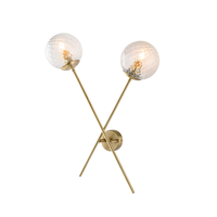 lampara de pared demetra de hierro bronce cepillado 2 luces 33 p18 bl279-ap2-brz