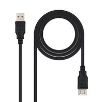 cable nc usb 20 18m m-h negro