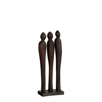 Estatua decorativa pegara marrón  h35xb13xl7cm