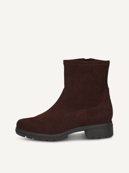 CAPRICE Bootie, brown, made of Textiles with Block heel, Size 36
