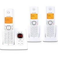 Alcatel F530 Teléfono DECT Gris, Blanco Identificador de llamadas