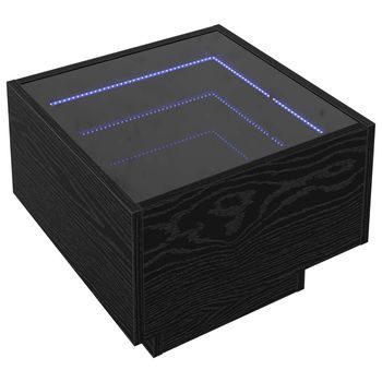 Mesa De Café Roble Negro 40 X 40 X 30 Cm Madera De Ingeniería