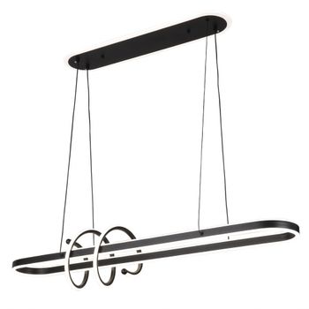 Colgante paper negro 185w 3000-4000-6000k 16380lm c/luz ambiente remoto y reg.intensidad regx100x19cm