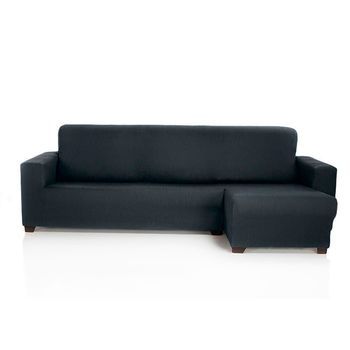 Funda De Sofá Chaise Longue Elástica Strada Brazo Derecho Corto, Gris. Funda Para Sofá Chaise Longue Elástica