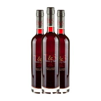 Vino Generoso Tinto Y Sol Botella Medium 50 Cl 15% Vol. (pack De 3 Unidades)