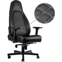 icon gaming chair - black  platinum white black