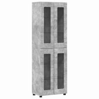 aparador alto florin 60 x 35 x 182 cm gris concreto vidaxl