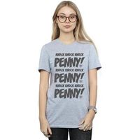 the big bang theory camiseta manga larga knock knock penny para mujer