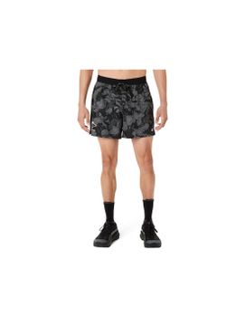 Pantalones ASICS Fujitrail All Over Print 5In Short Hombre Negro/Carbon/Beige
