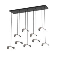 lampara colgante serelia negro 9 luces