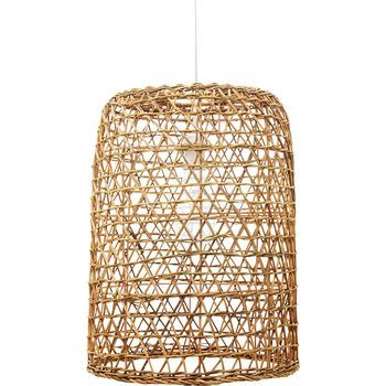 Lámpara De Techo De Ratán - Lámpara Colgante Diseño Boho Bali - Lian Madera Natural