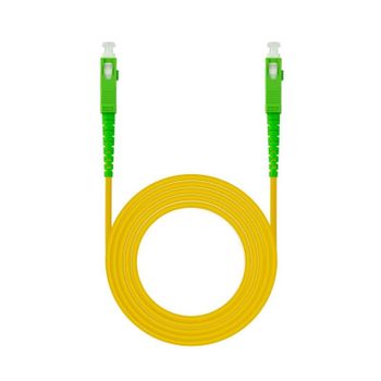 Cable de Fibra Óptica Nanocable 10.20.0020 SC/APC a SC/APC G657A2 Monomodo Simplex 20m LSZH Amarillo