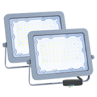 aigostar focos led exterior 2 piezas 50w 6500k led floodlight exterior luz de inundacion para exteriores de 4500lm a prueba de agua ip65 para patio jardin garajes