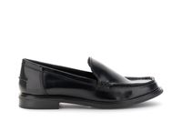 mocasines con efecto piel cepillada black