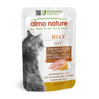 almo nature hfc jelly 24 x 55 g - pack ahorro - filete de pollo con queso