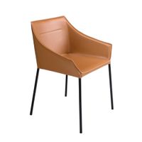silla polipiel marron