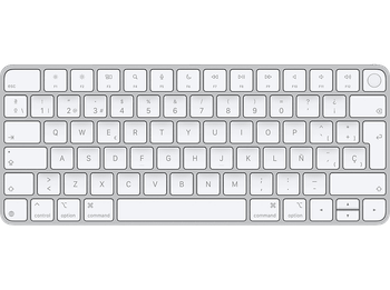 Apple Magic Keyboard con Touch ID para modelos de Mac, carga USB-C, Blanco