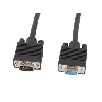 Cable VGA Lanberg CA-VGAC-10CC-0030-B+ 3m Conector Macho a Hembra Negro