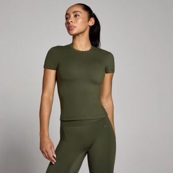 Camiseta de manga corta ajustada Tempo para mujer de MP - Verde bosque - XS
