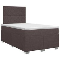 cama tapizada 190x120x1405 cm tejido - marron