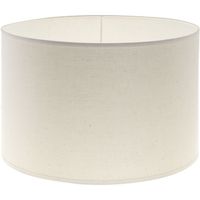 pantalla cipriota redondo tela pvc8886 con encaje e27 al20xd30cm natural crudo