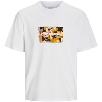 Jack & Jones Camiseta 12265742 JORVESTERBRO NEWTON BOXFRONT TEE SS BF BRIGHT WHITE para hombre