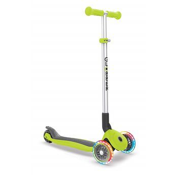 Patinete Globber Primo, Verde, Con Ruedas Que Brillan En La Oscuridad