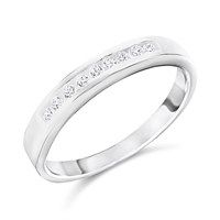 silver cubic zirconia ring - f6011-r