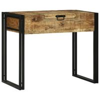mesas de tocador  mesa de maquillaje de dormitorio marron madera maciza de mango
