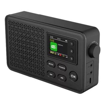 Radio portátil Denver DAB-57 Bluetooth DAB+ FM 10 W pantalla 1,77