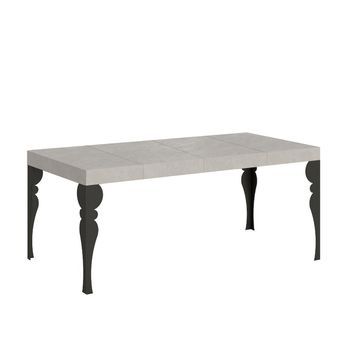 Mesa Extensible Paxon Premium Cashmere 90/246x90 Cm Con Patas Antracita