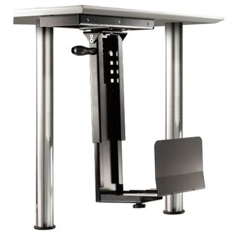 Roline Soporte Rotatorio Bajo Mesa para CPU Máx 30Kg Negro