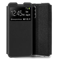 cool funda flip cover lisa negra para samsung m236 galaxy m23 5g