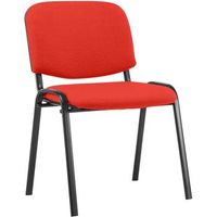 silla  de conferencia ken tela rojo 53x53x83 cm clp
