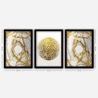 cuadro decorativo enmarcado 3sc98 multicolor 35x45 cm 3 piezas