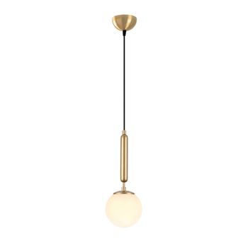 Lámpara De Techo King-11452 Oro Metal Vidrio 15x15x49