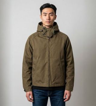 Ten c para hombre. 13CTCUC04032 Chaqueta Caribou (48), Casual, Verde, Poliéster