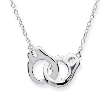 Cadena de plata 925 con aspecto de esposas